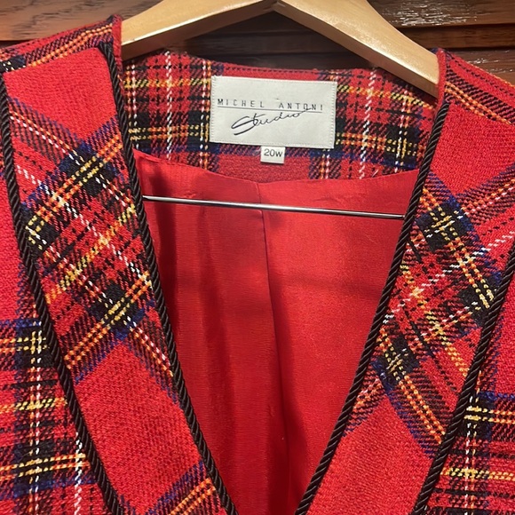 Vintage tartan blazer Size 20w - Picture 2 of 3
